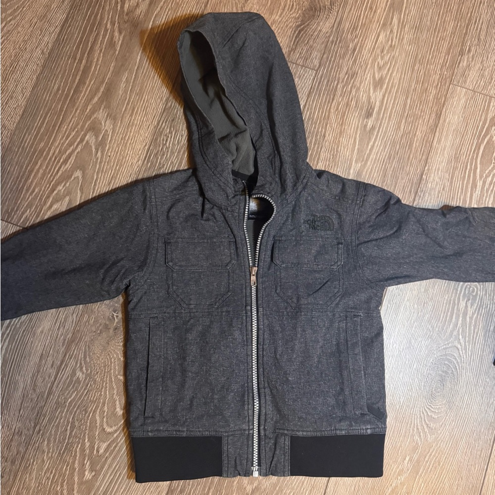 North Face Charcoal Zip-Up coat